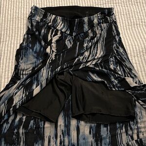 Shape Wear Abstract Black and Blue Skirt